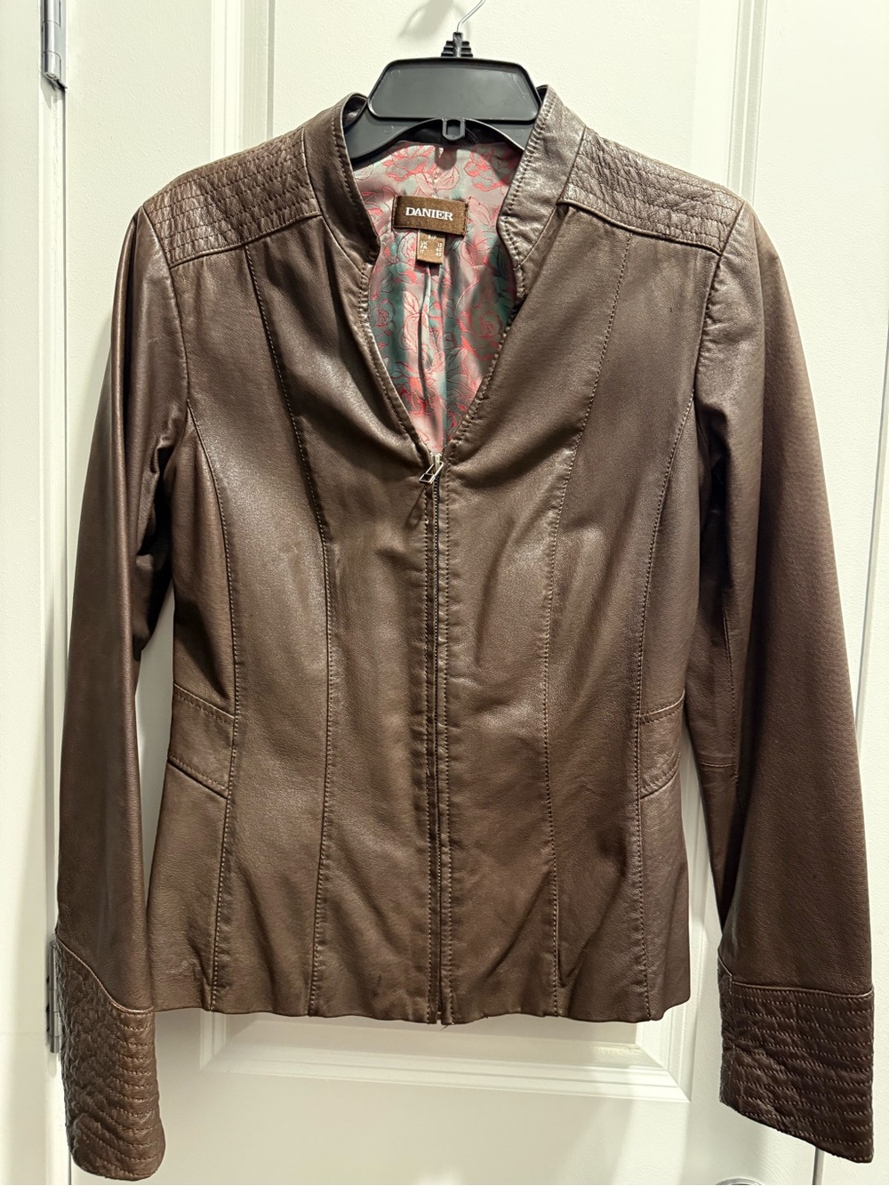 Danier Brown Women's Leather Zip-Up Jacket